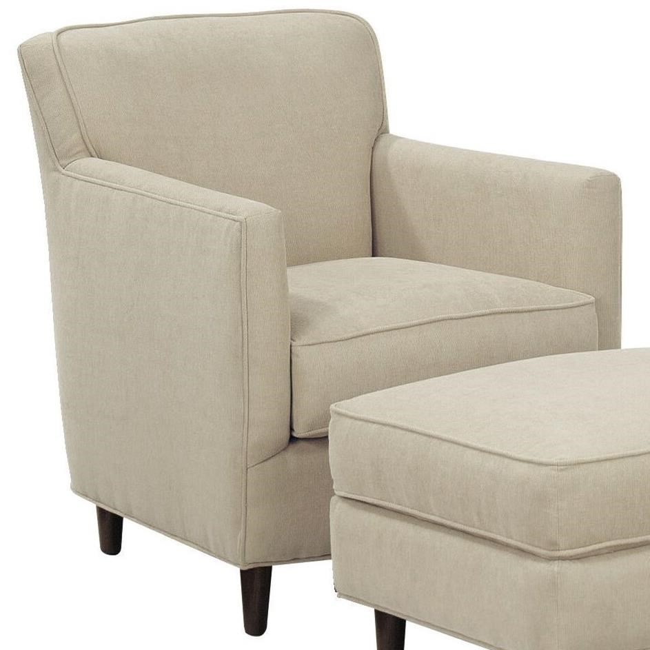 Bassett New American Living Contemporary Chair with Track Arms